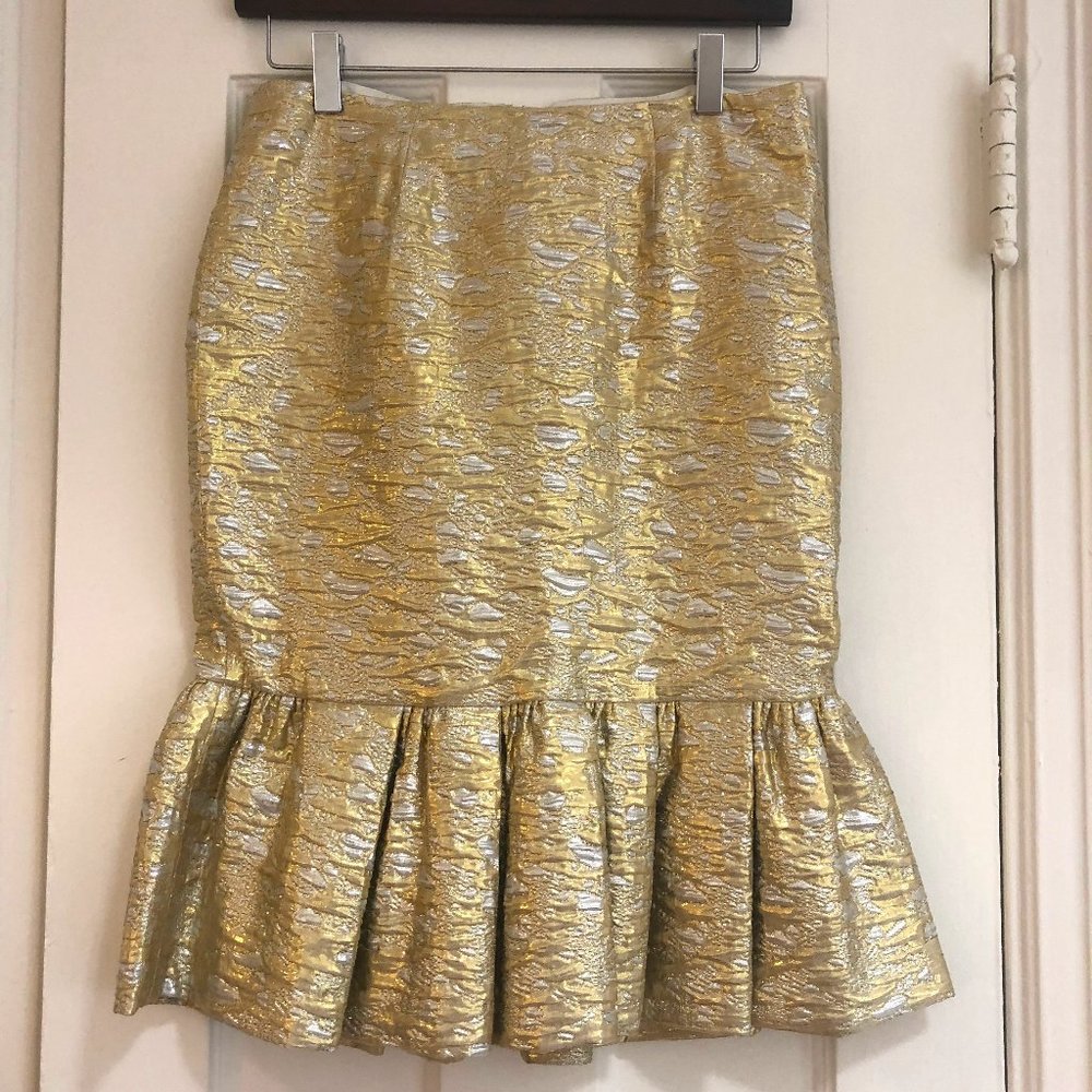 PJK Patterson J. Kincaid Lame Mermaid Skirt
